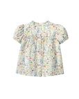 FLORAL BLOUSE SHORT SLEEVE