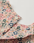 Floral pink blouse long sleeve