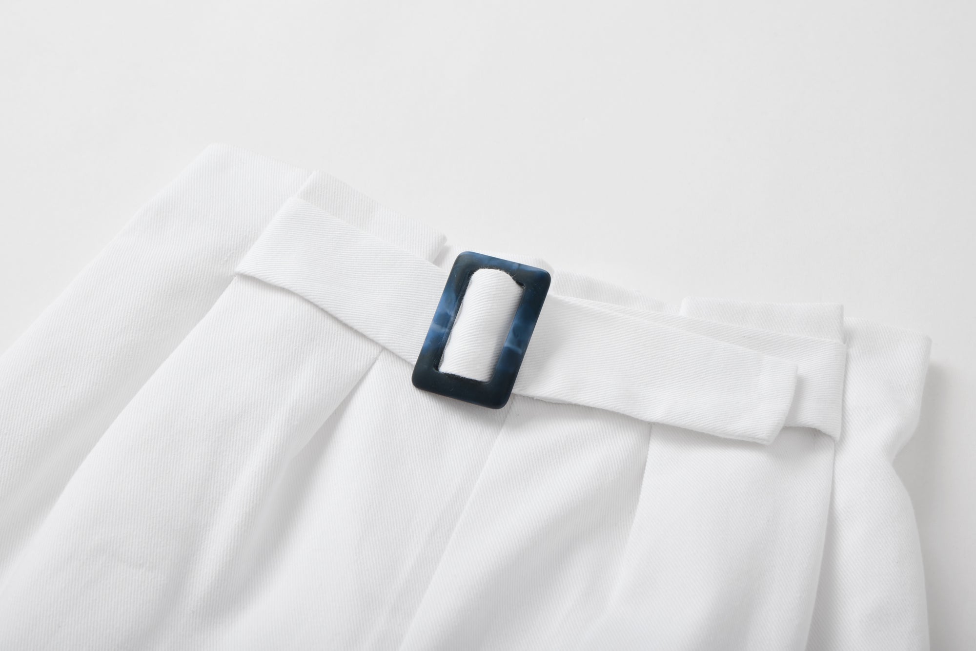 Girls Trousers with White Twill Waistband