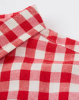 MIBONBON Red and white checkered shirt