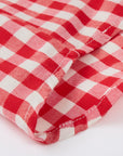 MIBONBON Red and white checkered shirt