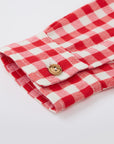 MIBONBON Red and white checkered shirt