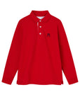 MIBONBON RED POLO LONG SLEEVE