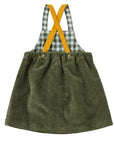 GREEN OVERALL DRESS FOR BABIES