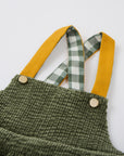 GREEN OVERALL DRESS FOR BABIES