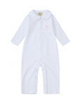 Baby Girl Pink and white overall pyjama