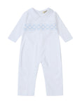 Baby Boy Blue and white overall pyjama