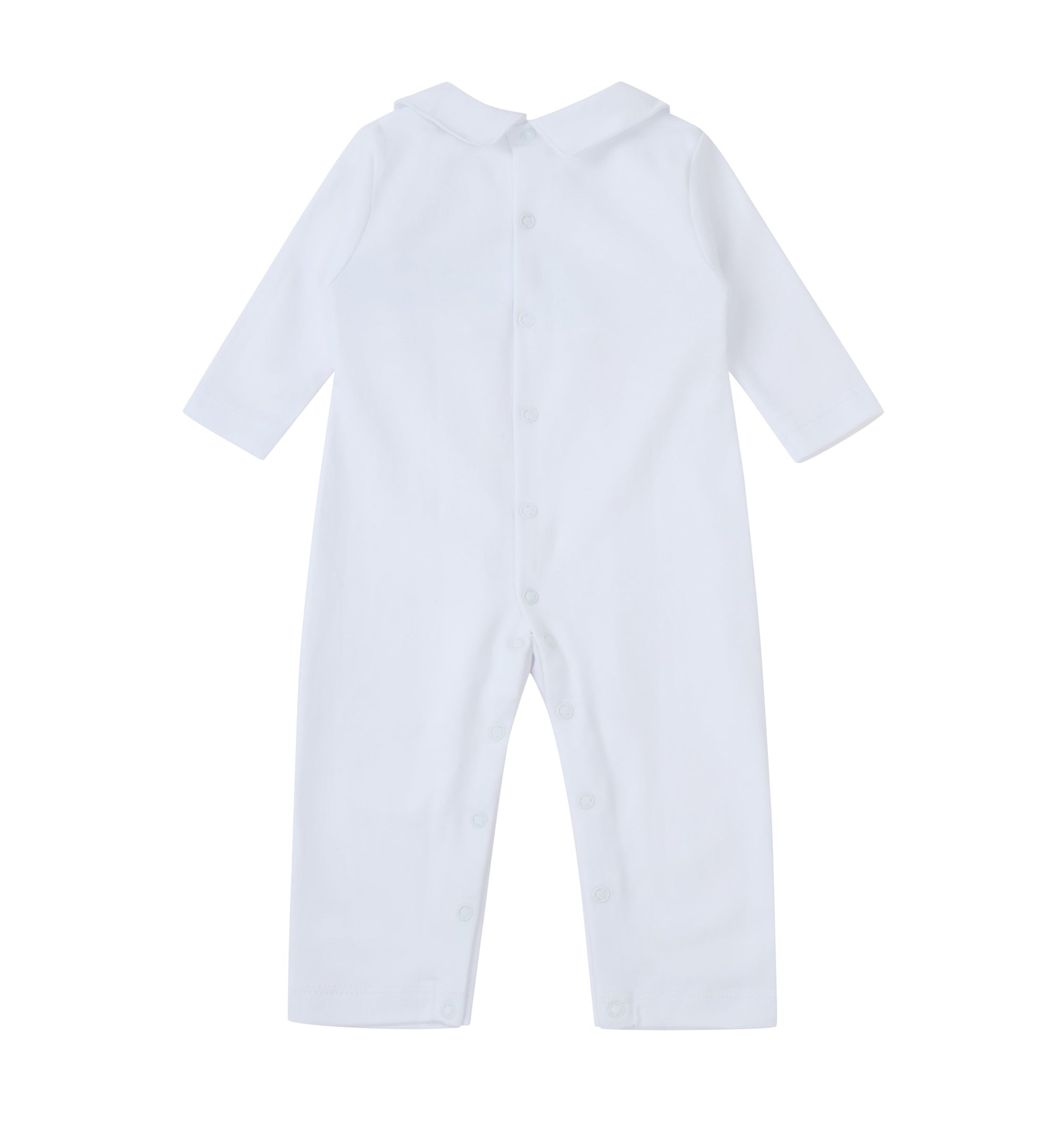 Baby Boy Blue and white overall pyjama