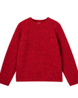 Red knitted sweater from MIBONBON