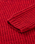 Red knitted sweater from MIBONBON