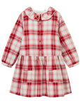 Red and white plaid dress MIBONBON