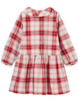 Red and white plaid dress MIBONBON