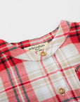 Red and white plaid shirt MIBONBON