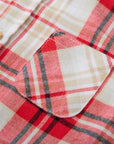 Red and white plaid shirt MIBONBON