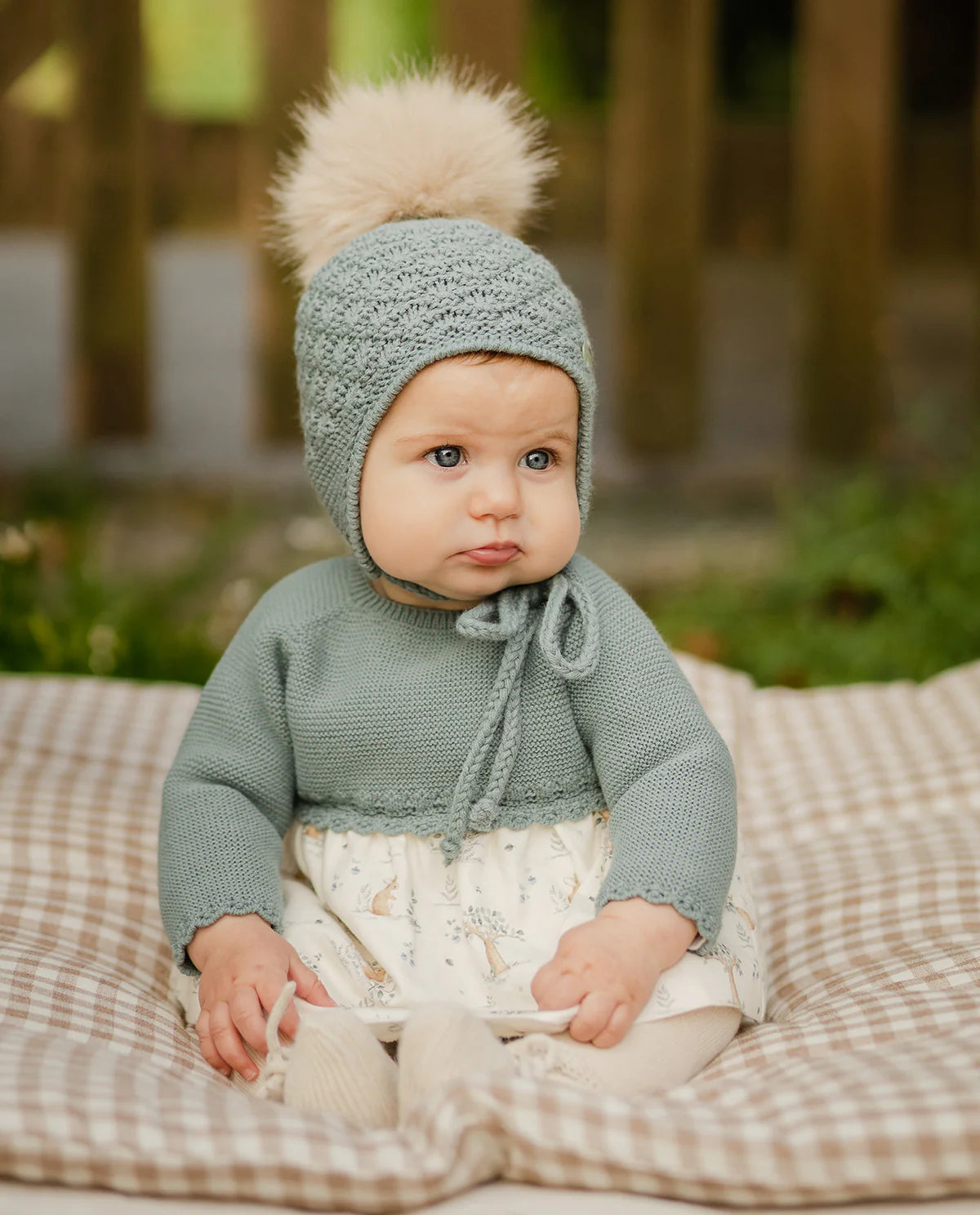 Baby Girl Pine Green DRESS