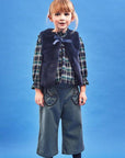 Green Cotton Trousers with Heart Pockets