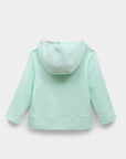 Green summer hoodie for girls