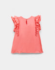 T-shirt for girls with drawing in pink