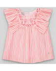 SLEEVELESS CORAL GIRL BLOUSE