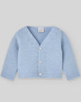 Chalk Blue NEWBORN CARDIGAN "ESENCIAL"