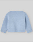 Chalk Blue NEWBORN CARDIGAN "ESENCIAL"