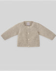 Links knit jacket with a round neck and long sleeves