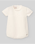 Short romper with short sleeves