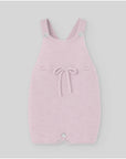KNIT BABY DUNGAREE with Ribbon