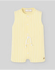 Short knitted romper for baby boy