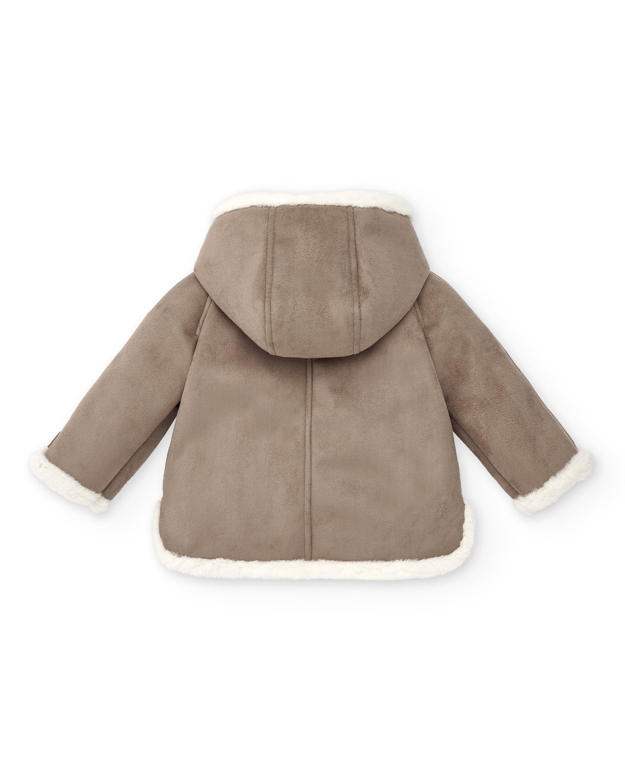 Faux Sheepskin Coat for Baby with Hoodie – MIBONBóN