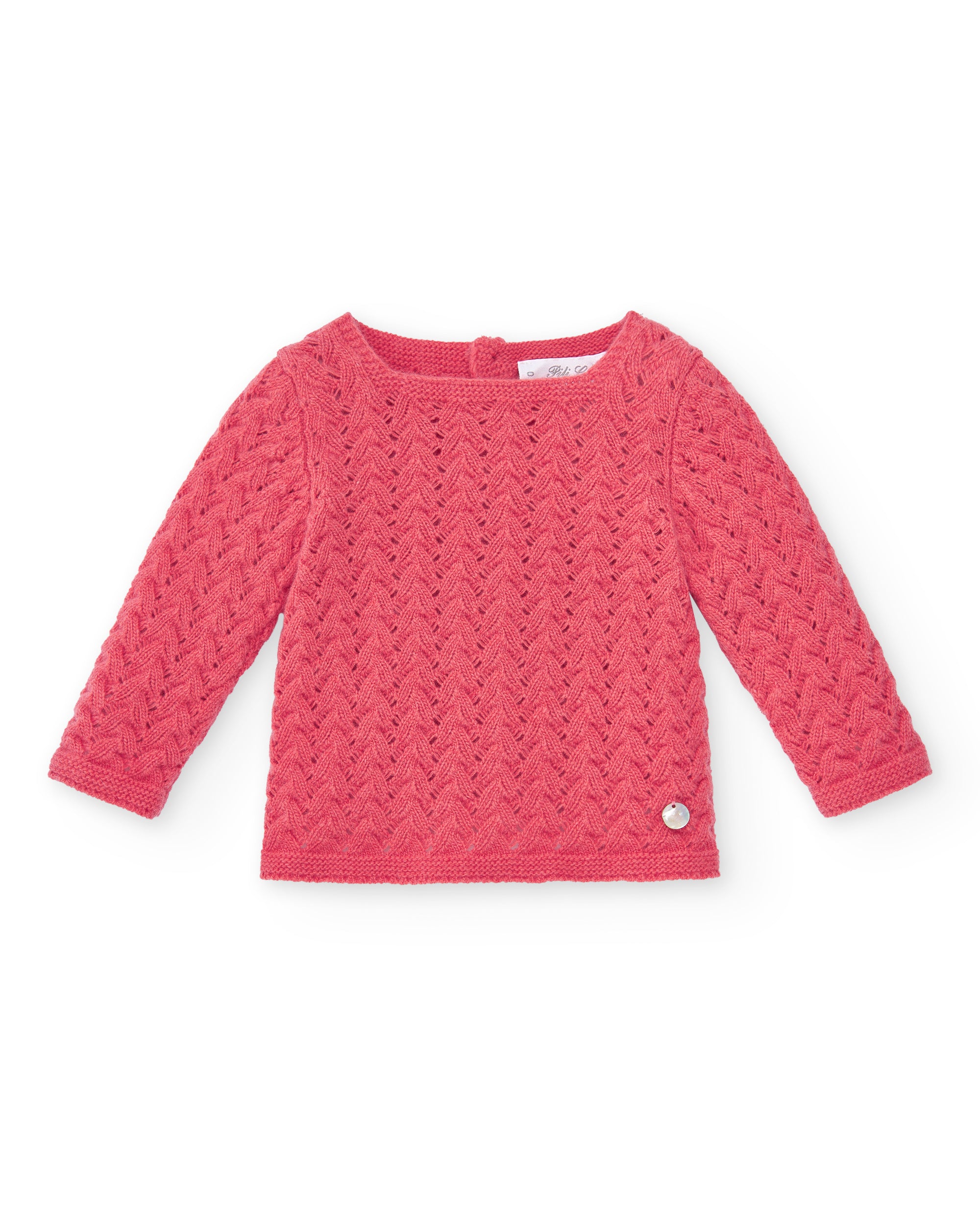 Pink Knitted Sweater for baby girl