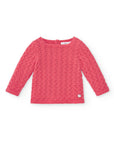 Pink Knitted Sweater for baby girl