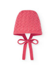 Barbie Pink Knitted Bonnet for Baby Girl