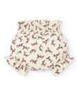 Ivory Bloomers with little Red and Green Flowers