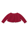 Crop Dark Red Cardigan