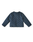 Blue Velvet Quilted Jacket