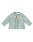 Green Cotton Blouse with animals details