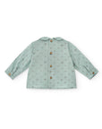 Green Cotton Blouse with animals details