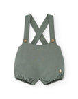 Green Cotton Rompers