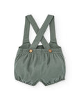 Green Cotton Rompers