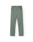 Green Cotton Trousers with Button closer