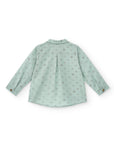 Light Green Cotton Polo-shirt with animals