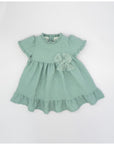 Green dress for babies