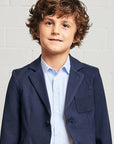 ITALIAN COLLAR OXFORD SHIRT BLUE
