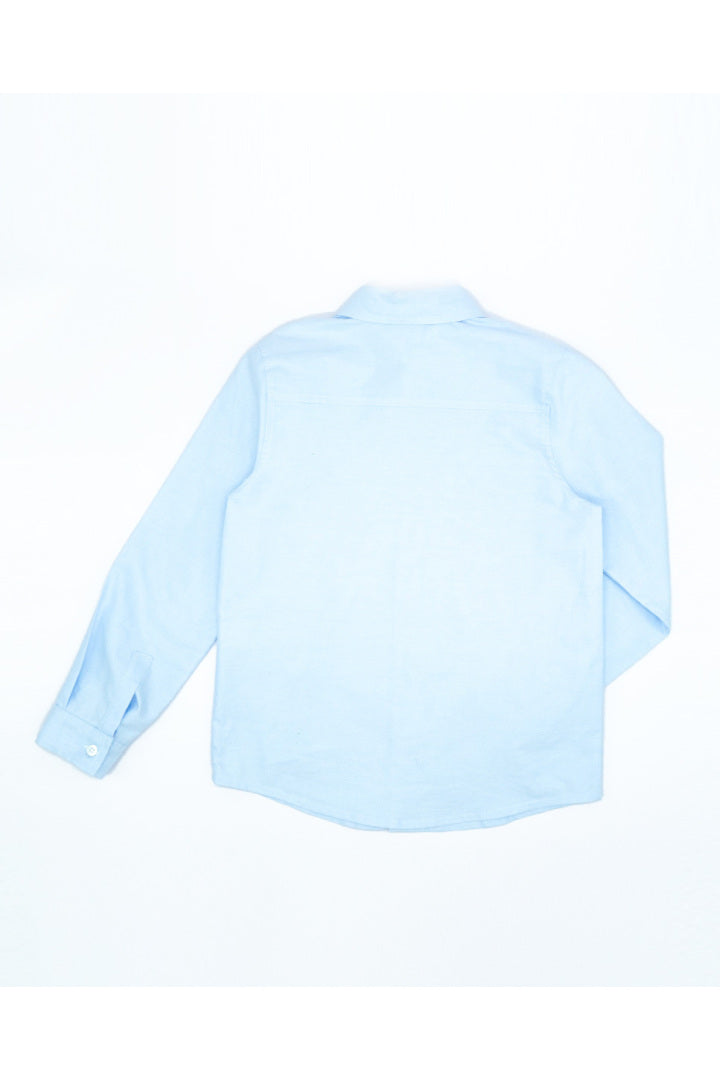 ITALIAN COLLAR OXFORD SHIRT BLUE