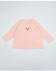 Baby Pink Jumper with White Flower