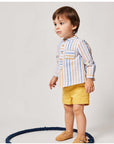 YELLOW TWILL SHORTS