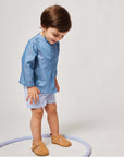 Blue Striped Shorts for boys
