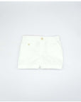 White Twill Shorts