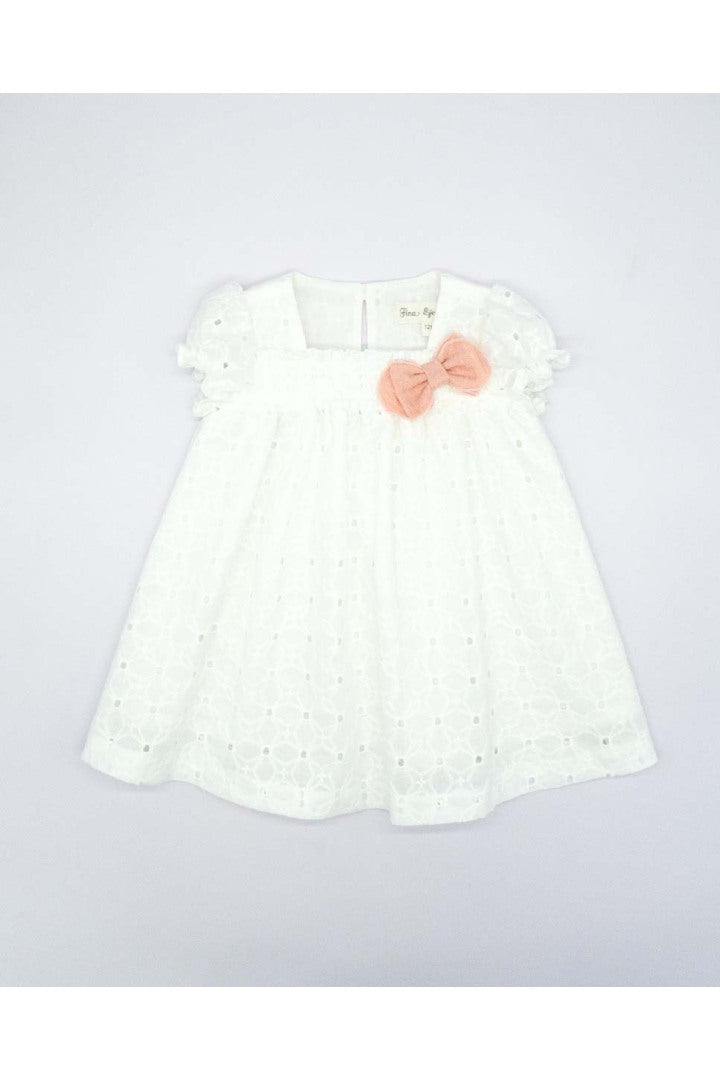 White embroidered Dress for Girls